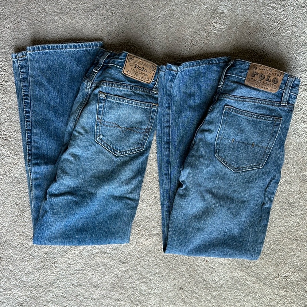 Two pairs boys Ralph Lauren Polo Jeans